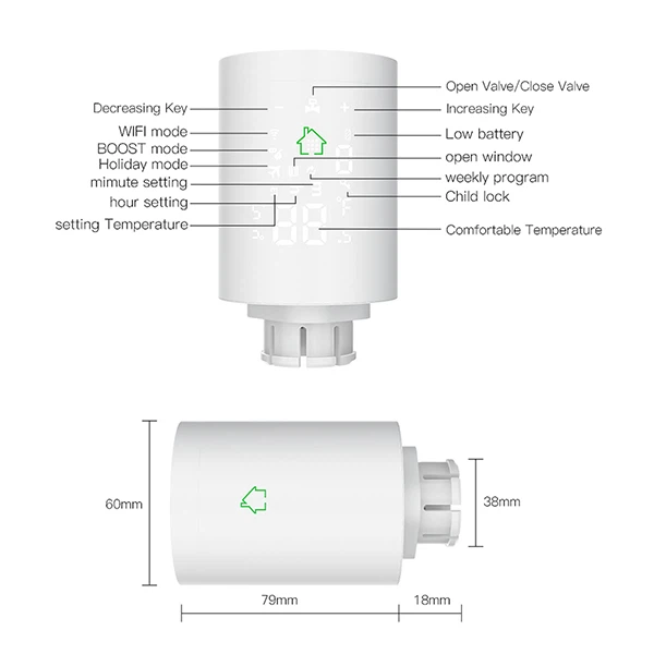 Wireless Thermostatic Valve Trv